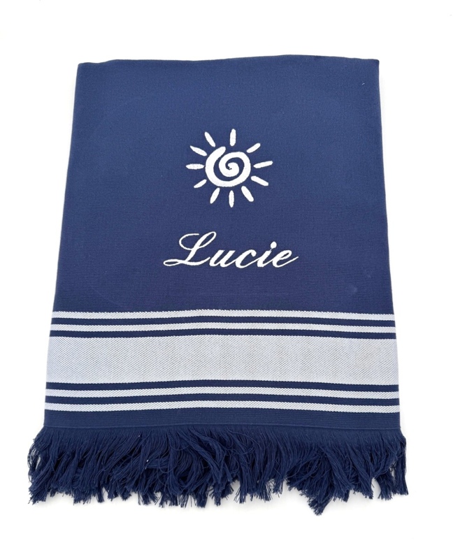 Serviette Fouta éponge personnalisée N8