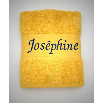 Serviette de toilette brodée