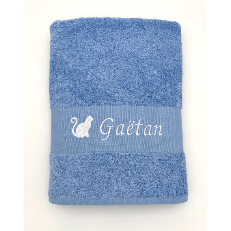Drap de bain personnalisé avec motif