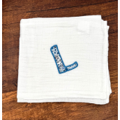 Lange personnalisé avec une lettre en liberty