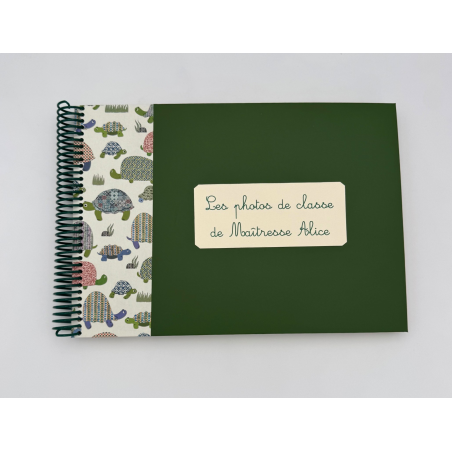 Album Enseignant ou ATSEM Vert et tortues