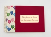 Album ENSEIGNANT ou ATSEM Rouge et ballons