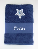 Drap de bain avec motif liberty Drap de bain avec motif liberty