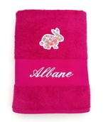 Drap de bain avec motif liberty Drap de bain avec motif liberty