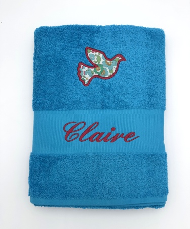 Drap de bain avec motif liberty