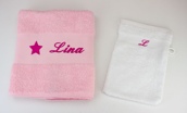 Serviette personnalisée avec motif