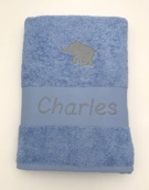Drap de bain avec éléphant