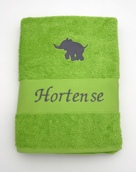 Drap de bain avec éléphant