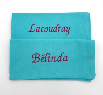 Ensemble de 2 Serviettes de table (made in France)