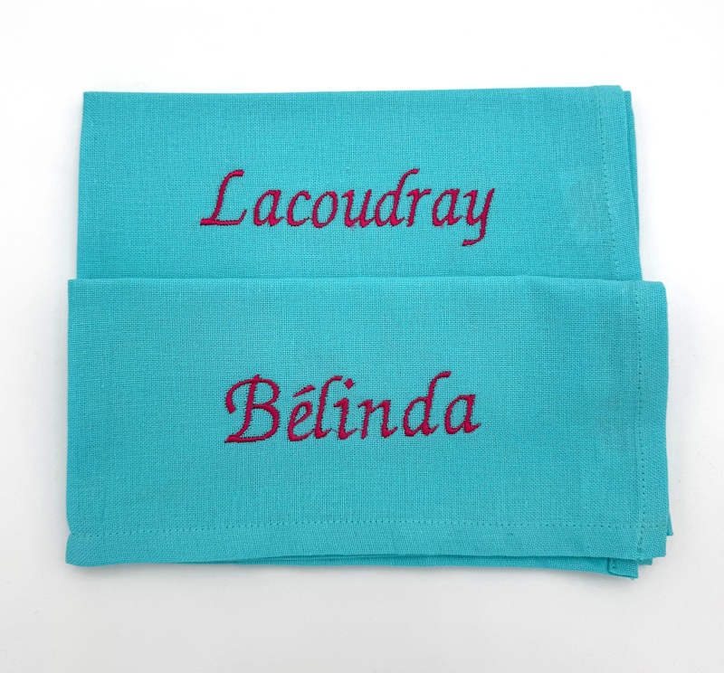 Ensemble de 2 Serviettes de table (made in France)