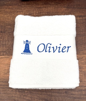 Serviette avec motif personnalisée