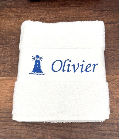 Serviette avec motif personnalisée