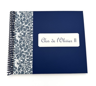 Livre des invités bleu et liberty bleu