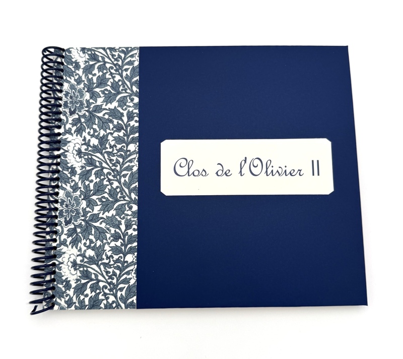 Livre des invités bleu et liberty bleu
