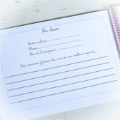 Album pour photos de classe fuchsia et ballons