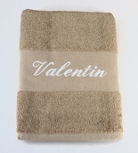 Serviette de toilette brodée