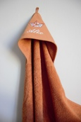 Cape de bain couleur avec motif en liberty