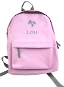 Sac à dos personnalisé avec motif brodé