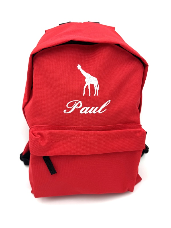 Sac à dos personnalisé avec motif brodé