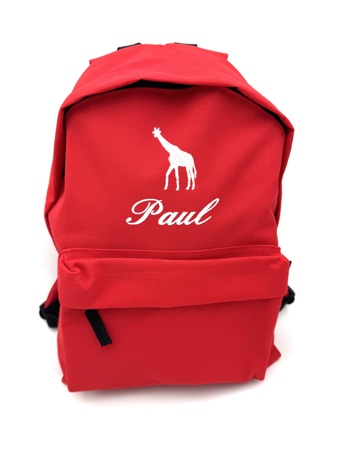 Sac à dos personnalisé avec motif brodé