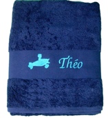 Drap de bain personnalisé avec motif