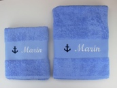 Drap de bain personnalisé avec motif
