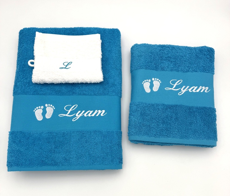 Drap de bain personnalisé avec motif