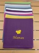 Serviette de table et sac assorti