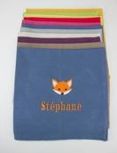 Serviette de table et sac assorti