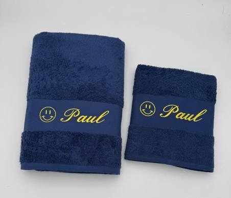 Drap de bain personnalisé avec motif