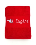 Serviette de toilette personnalisée avec Hélicoptère