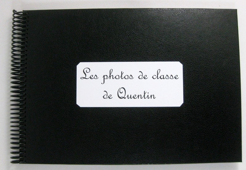 Album photos de classe noir personnalisé