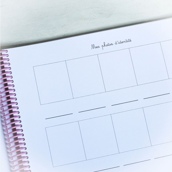 Album pour photos de classe Rose et crayons Album pour photos de classe Rose et crayons