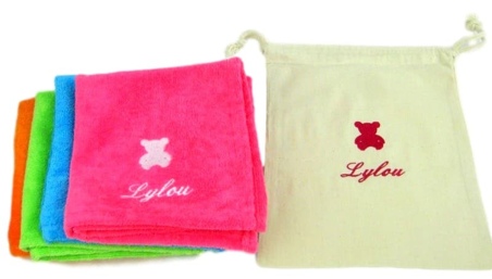 Serviette de table microfibre et petit sac