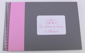 Album photos de classe bicolore gris et rose