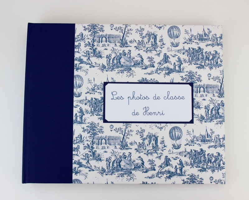Album photo Flowers II à pochettes - Bleu (pour 200 photos) - Ouistiti  Studio Graphique