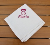 Lange personnalisé avec petit motif