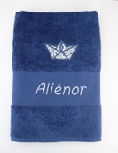Serviette personnalisée avec motif en tissu, bavoir bandana et lange assorti Va1